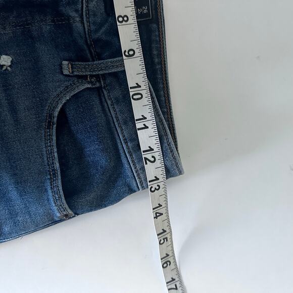 Abercrombie & Finch Simon High Rise Ankle Embroidered Jeans - 26 - Picture 3 of 9